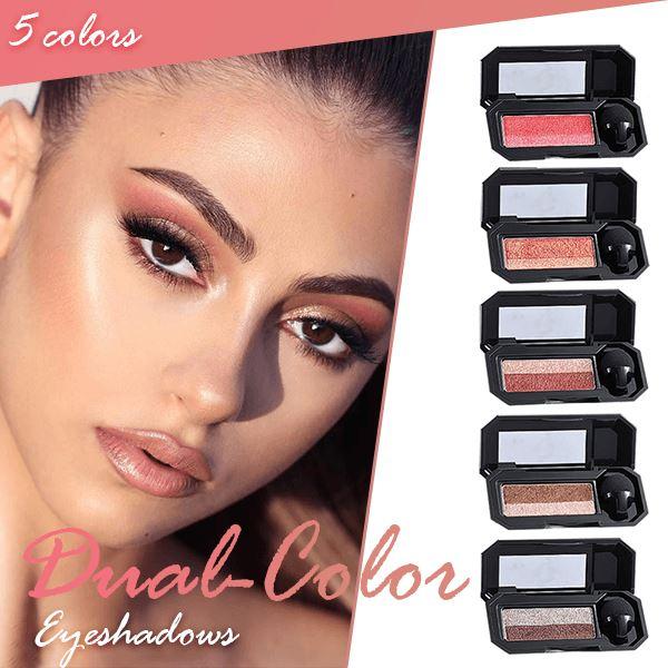 Perfect Dual-color Eyeshadow Beauty & Personal Care Clevativity Peach Blossom 